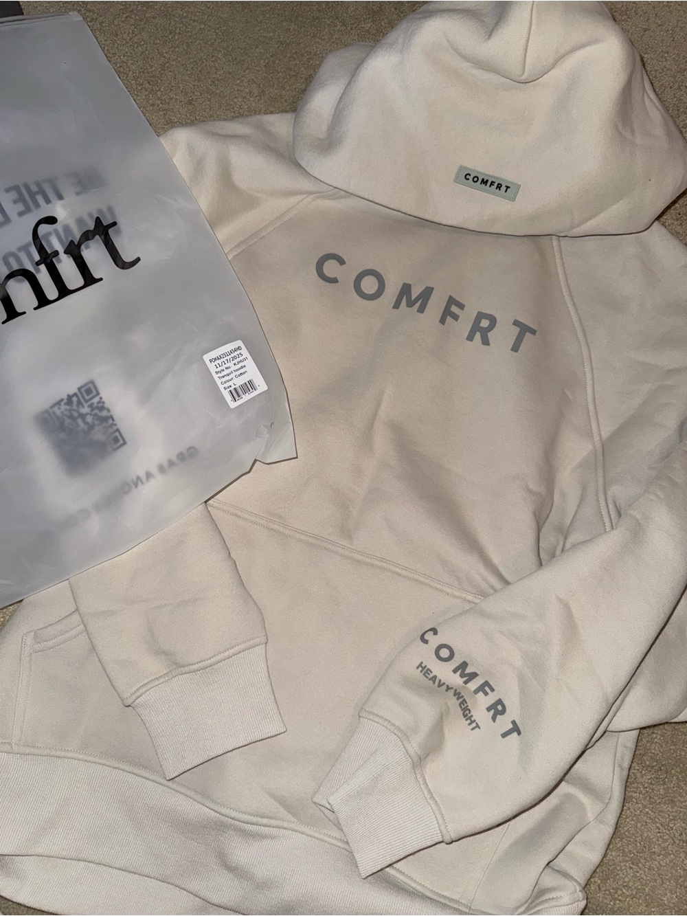 Tranquil Hoodie - COMFRT HOODIE NWT - anxiety hoodie size large